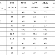 Tee Size Chart